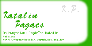 katalin pagacs business card